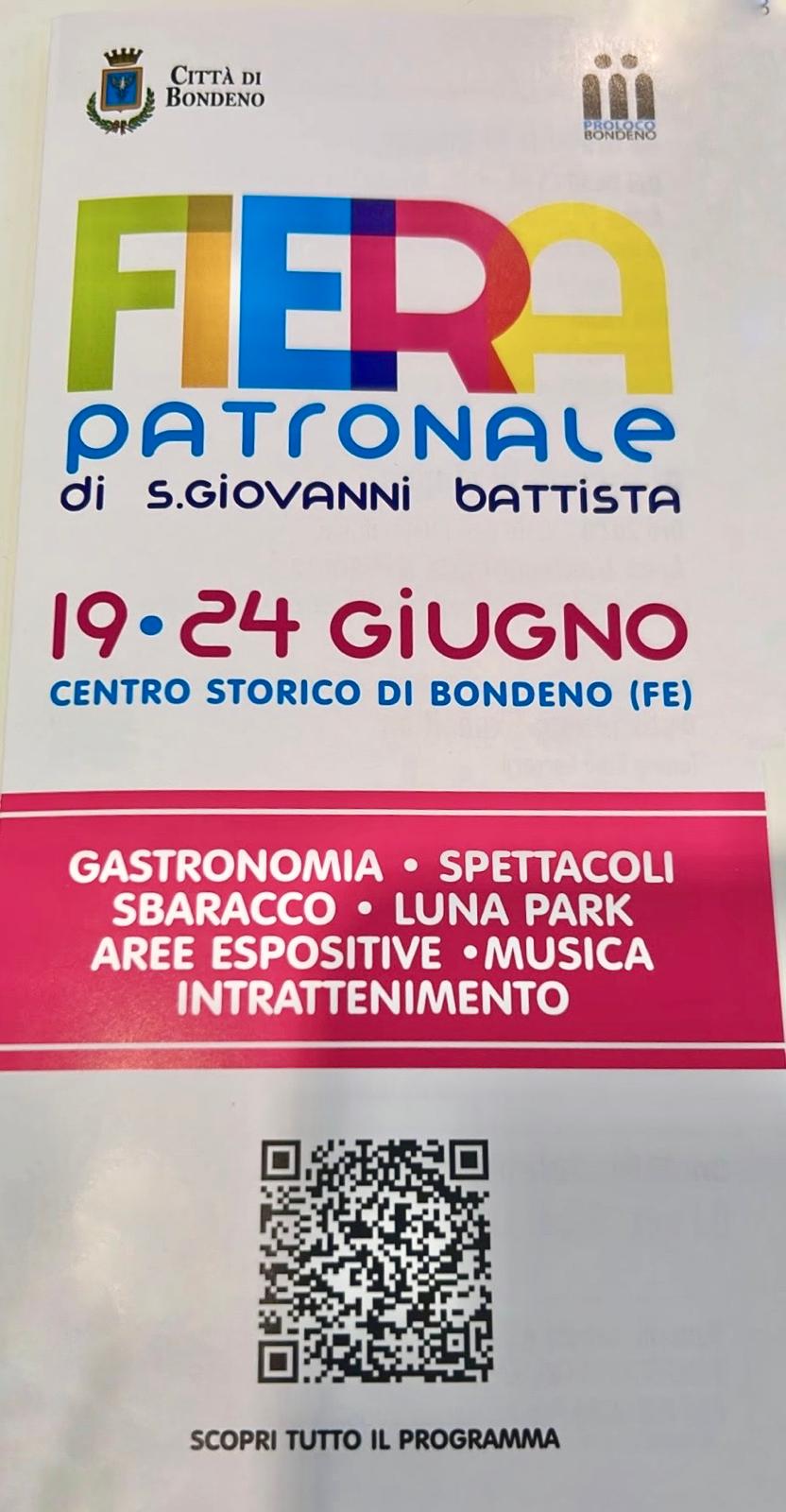 Vi aspetto alla Fiera Patronale di San Giovanni Battista! 🎉