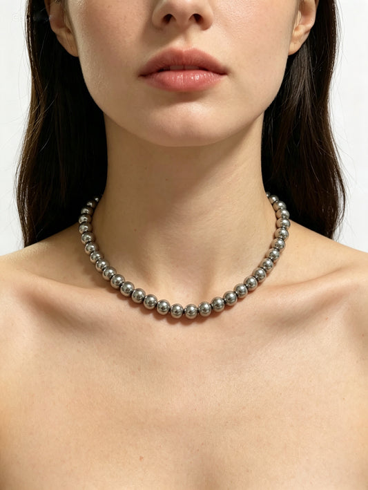 Sphera Choker - Collana a sfere grandi in acciaio