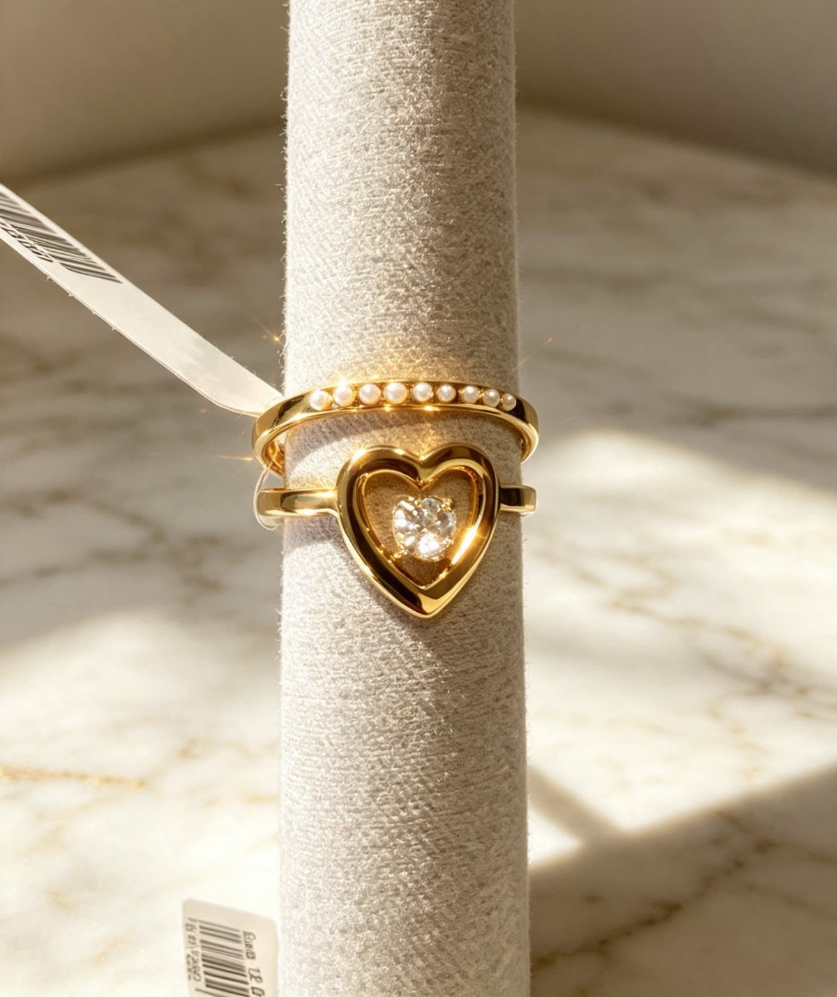 Anello Double Layer "Aura d'Amore" in Acciaio