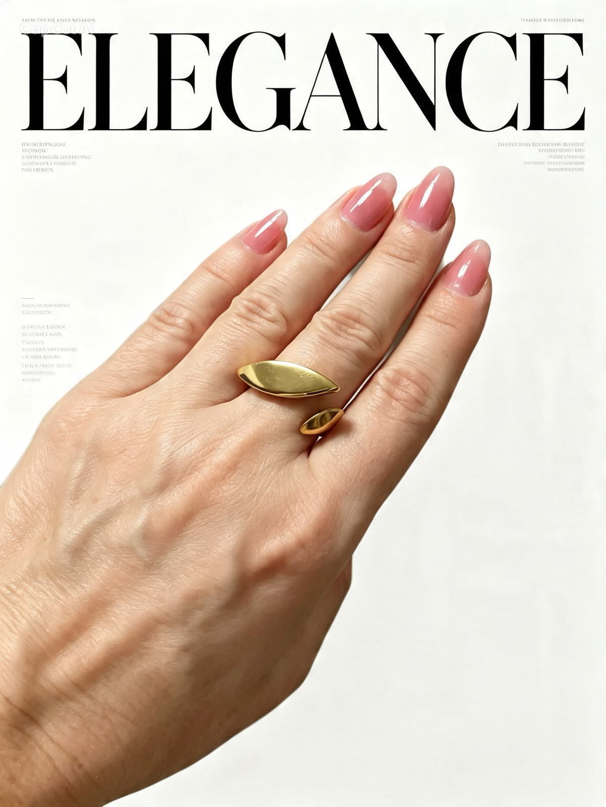 Aura Leaf Ring