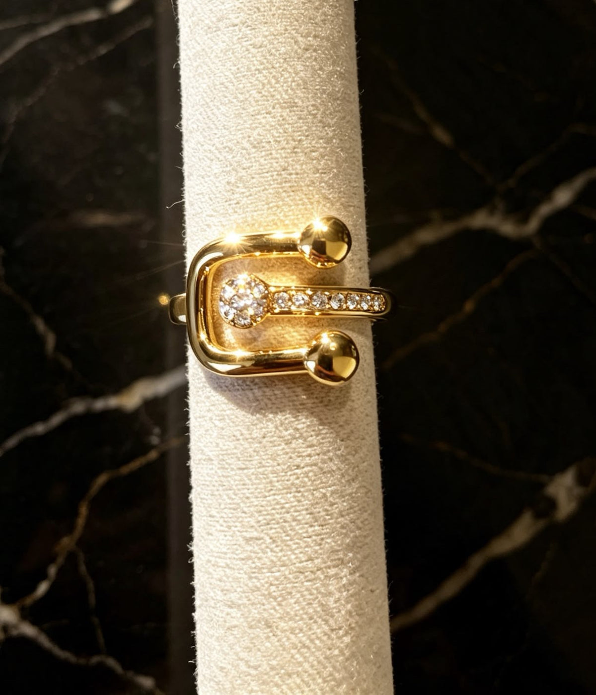 Anello Industrial-Chic "Eclisse" – Acciaio Inossidabile
