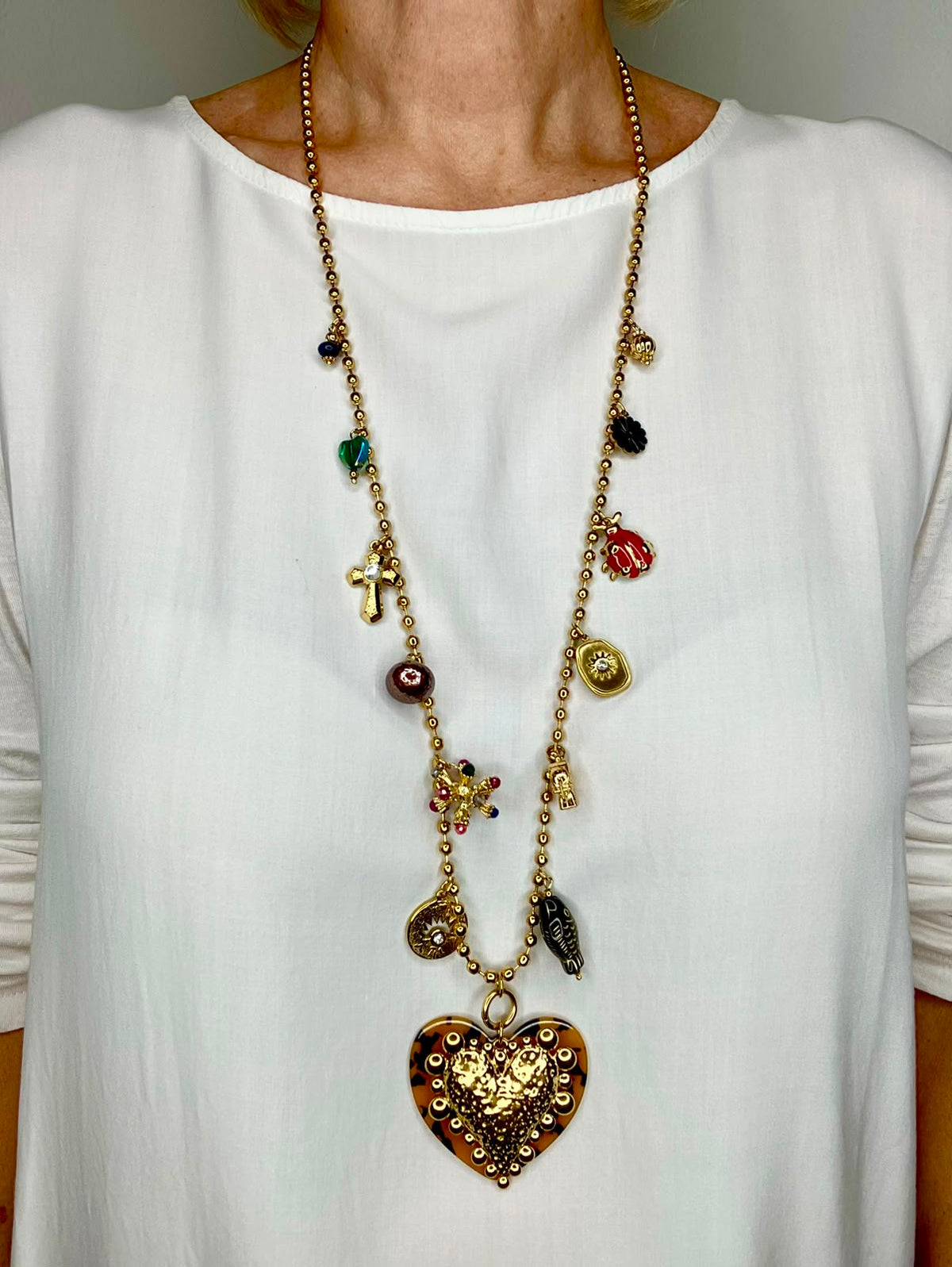 Collana Sacro Cuore Retrò
