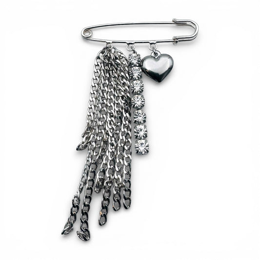Spilla Isla Silver Cuore