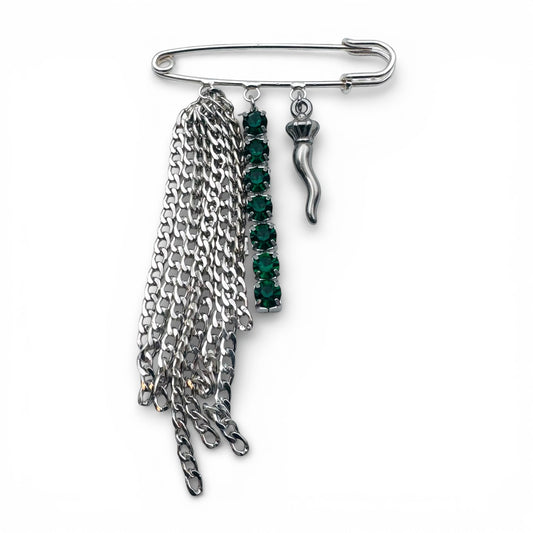 Spilla Isla Silver Corno